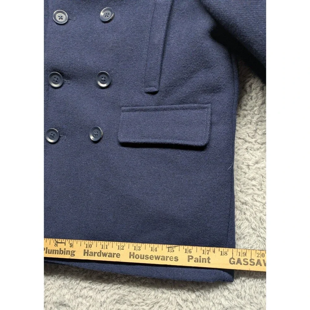 Diesel Peacoat Navy Jacket Wool Blend   Boys 14/16 Women's XS